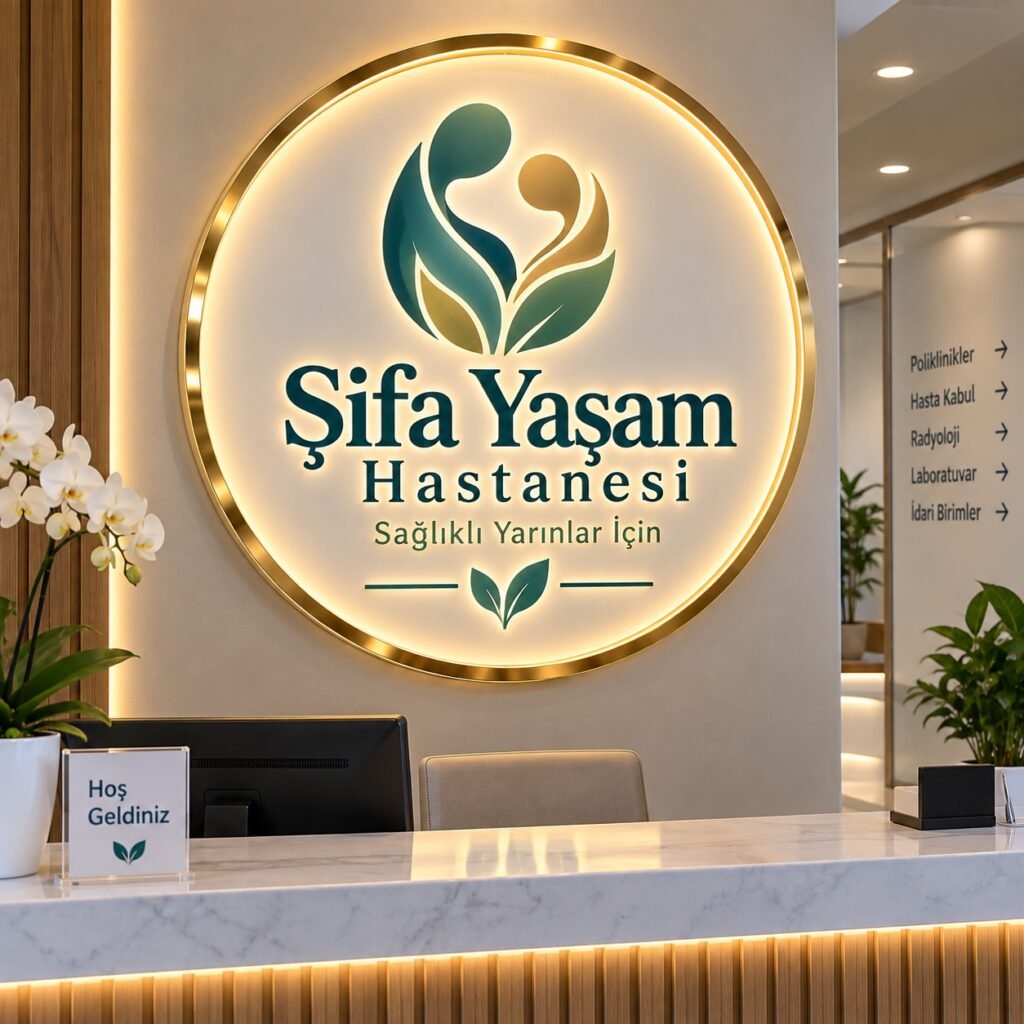 🏥 Hastane, Klinik ve Sağlık Merkezleri İçin İç Mekân Tabelası Hastane, tıp merkezi, poliklinik, klinik ve