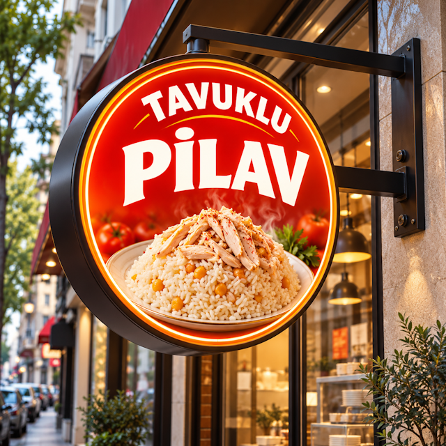 Pilavcı Yuvarlak Tabela